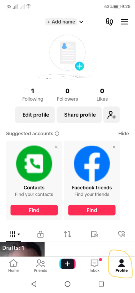 TikTok profile icon